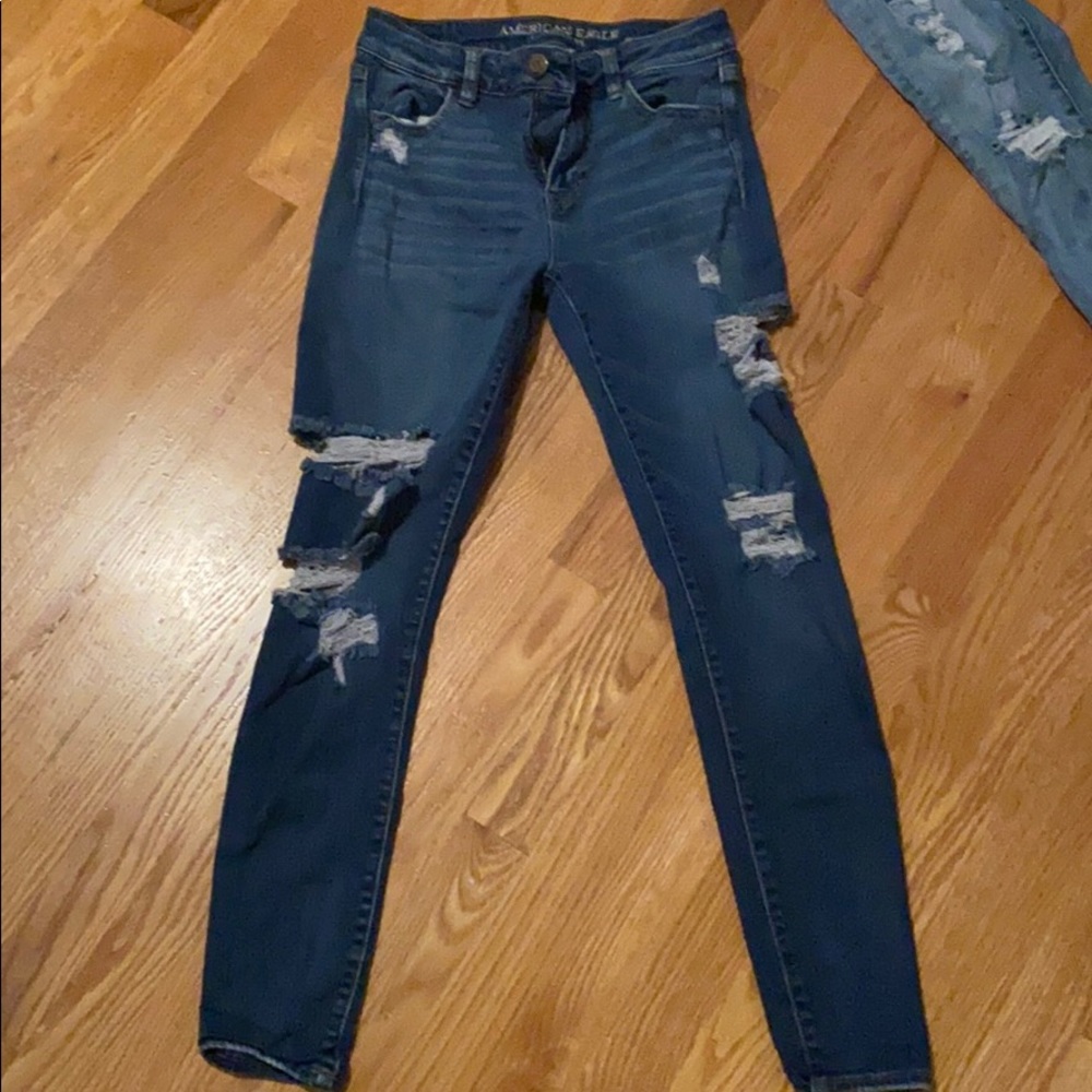 american eagle ripped jeans